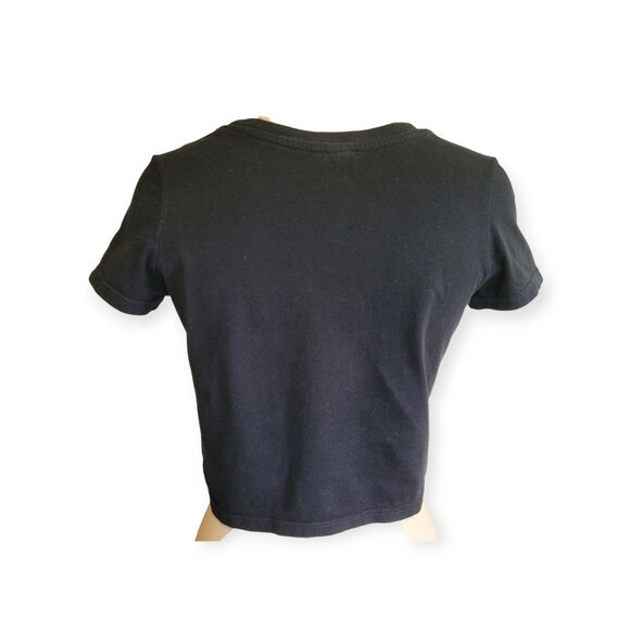 Siouxsie and the Banshees Black Band Baby Tee Size S Perfect Goth Girl Top - Picture 5 of 11